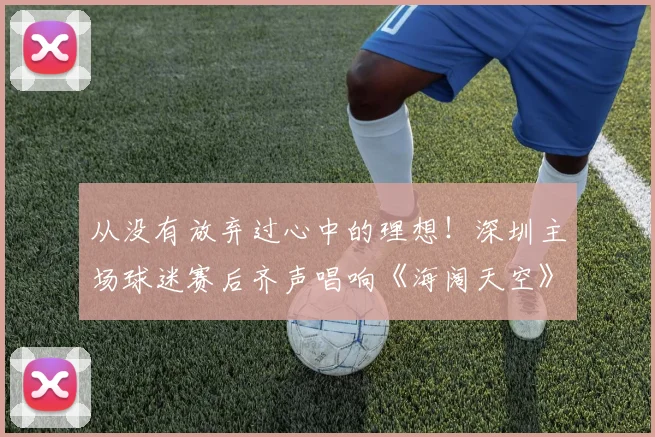 从没有放弃过心中的理想！深圳主场球迷赛后齐声唱响《海阔天空》